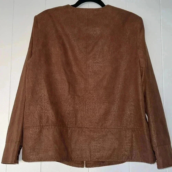 Koret Long Sleeve Brown Snake Print Jacket Blazer B21 - Picture 2 of 5